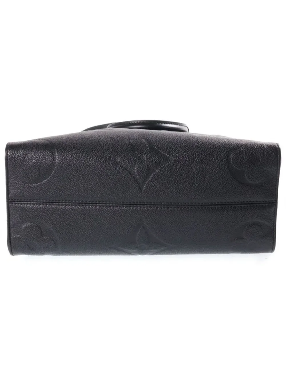 Louis Vuitton on the Go MM Handbag 2-Way Tote Monogram Empreinte Leather Black